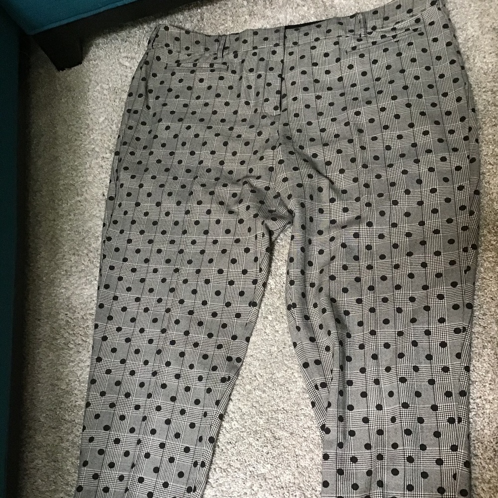 Plaid & dotted pants